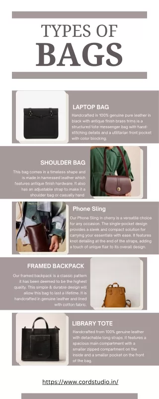 Perfect Bag: Essential Types for Women by cordstudio