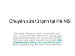 Chuyên sửa tủ lạnh tại Hà Nội