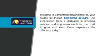 Edmonton Daycare  Edmontonqualitychildcare.ca