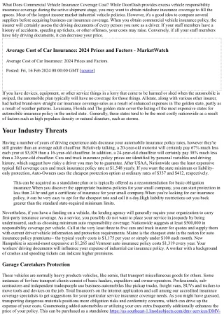 How Much Does Industrial Auto Insurance Policy Cost? 2023 Prices