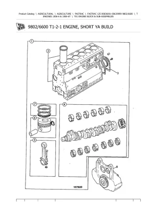 JCB 125 FASTRAC Parts Catalogue Manual Instant Download (SN 00636001-00639999)