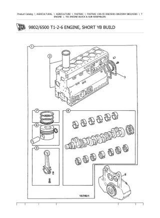 JCB 130t-55 FASTRAC Parts Catalogue Manual Instant Download (SN 00635001-00635994)