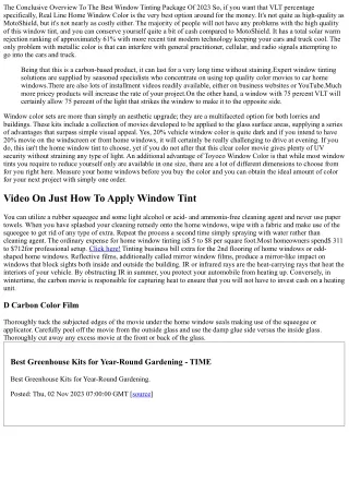 Exactly How To Tint Home Windows?