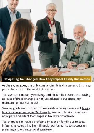 Navigating Tax Changes: How They Impact Family Businesses