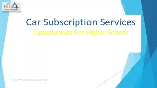 Car Subscription Services market development