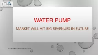 Water Pump market development