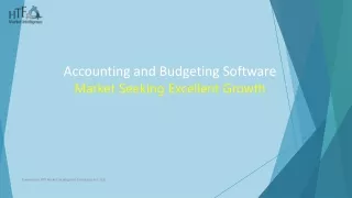 Accounting and Budgeting Software market development