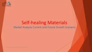 Self-healing Materials market development