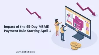 Impact of the 45-Day MSME Payment Rule Starting April 1