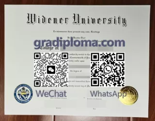 Buy a fake Widener University degree certificate