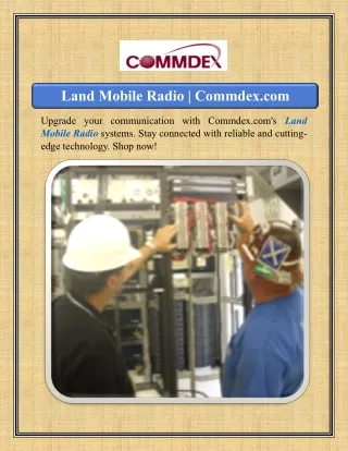 Land Mobile Radio | Commdex.com