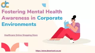 Fostering Mental Health Awareness in Corporate Environments