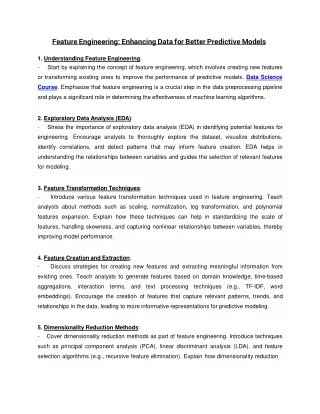 Feature Engineering_ Enhancing Data for Better Predictive Models