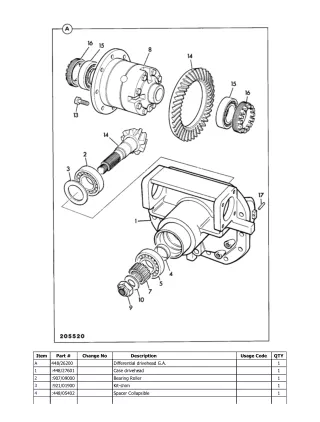 JCB 520S Telescopic Handlers (Loadall) Parts Catalogue Manual (Serial Number 00279598-00280299)