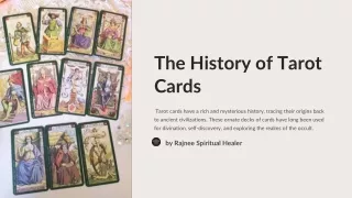 The History of Tarot Cards