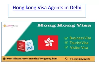 Hong kong Visa Agents in Delhi