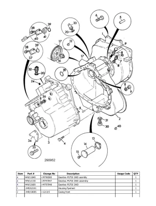 JCB 528S Telescopic Handlers (Loadall) Parts Catalogue Manual (Serial Number 00796000-00799999)