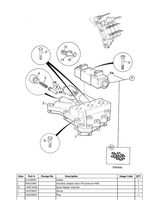 JCB 533-105 Tier 2 Telescopic Handlers (Loadall) Parts Catalogue Manual (Serial Number 01186000-01200999)