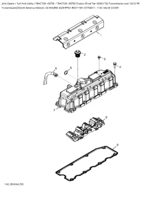 John Deere 5075E Tractor (Final Tier 4) (9×3 TSS Transmission and 12×12 PR Transmission) (North America Edition) Parts C