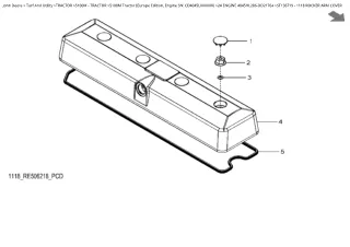 John Deere 5100M Tractor (Europe Edition, Engine SN CD4045LXXXXXX) Parts Catalogue Manual Instant Download (PC4530)