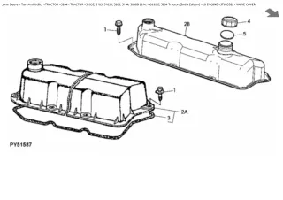 John Deere 5103E, 5103, 5103S, 5203, 5104, 5038D (SN 009920 and below), 5204 Tractor (India Edition) Parts Catalogue Man