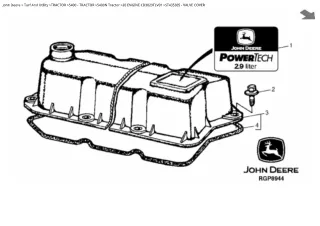 John Deere 5400N Tractor Parts Catalogue Manual Instant Download (PC10967)