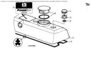 John Deere 5415, 5415H, 5615, 5715 and 5715HC Tractor Parts Catalogue Manual Instant Download (PC6077)