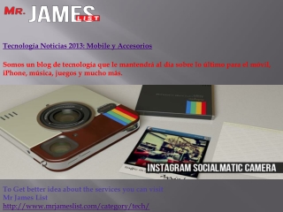 Tecnología Noticias 2013: Mobile y Accesorios