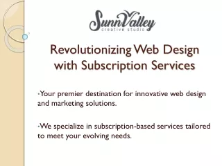 Revolutionizing Web Design with Subscription Services