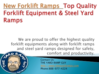Top Quality Forklift Equipment