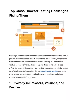 Top Cross Browser Testing Challenges Fixing Them