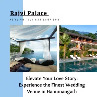 Elevate Your Love Story Experience the Finest Wedding Venue in Hanumangarh