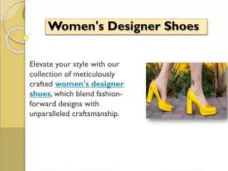 Women's Designer Shoes