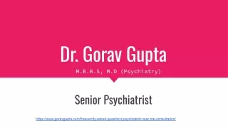 Portfolio Dr. Gorav Gupta