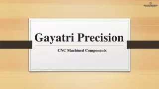 Gayatri Precision - Spray Nozzle Manufacturers