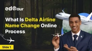 What Is Delta Airline Name Change Online Process