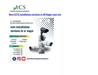 Best CCTV installation services in SR Nagar near me