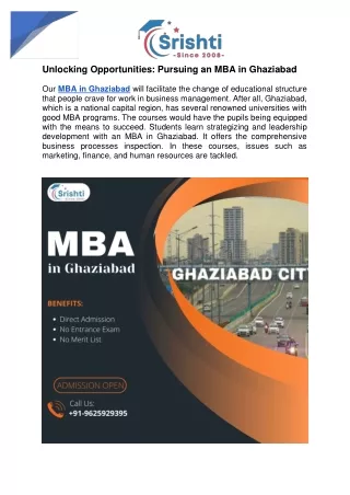 MBA in Ghaziabad