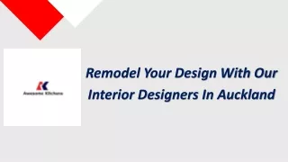 Remodel Your Design With Our Interior Designers In Auckland