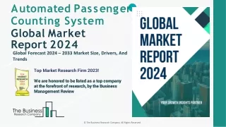 Automated Passenger Counting System Market Growth, Trends, Forecast To 2033