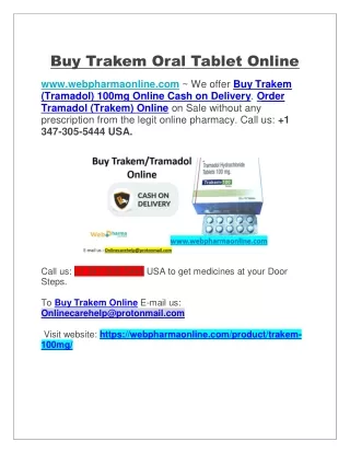 Buy Trakem Oral Tablet Online