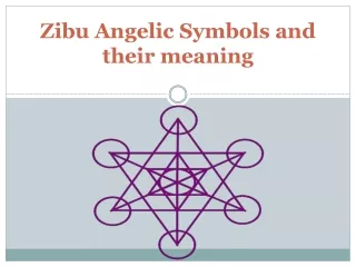 Zibu Angelic Symbols and their meaning