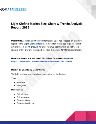 Light Olefins Market Size, Share and Growth