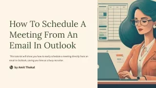 How To Schedule A Meeting From An Email In Outlook