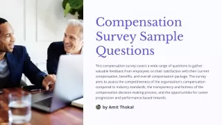 Compensation Survey Sample Questions to Attract and Retain Top Talent