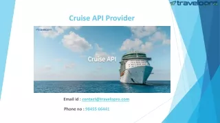 Cruise API Provider