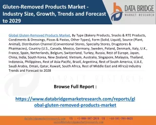 Global Gluten-Removed Products Market