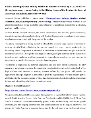 Fluoropolymer Tubing Market