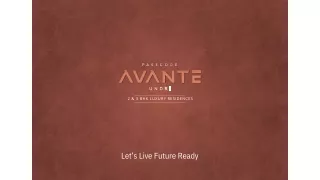 Dynamic Passcode Avante Undri Pune Brochure