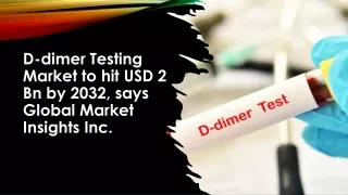 D-dimer Testing Market_23-04-24